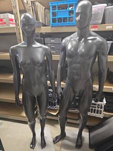 lot 11237 image: Full Body Male Mannequin Display Pair