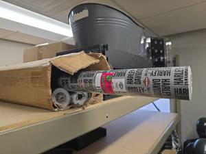lot 11242 image: (5) Harley-Davidson Gift Wrap Rolls HDX-90000