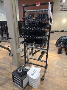 lot 11268 image: Rolling Garment RackHangers with Storage Drawers