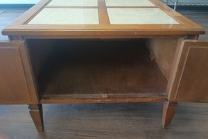 Mid Century Modern End Table with Tile Top