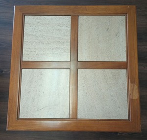 Mid Century Modern End Table with Tile Top