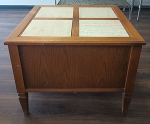 Mid Century Modern End Table with Tile Top