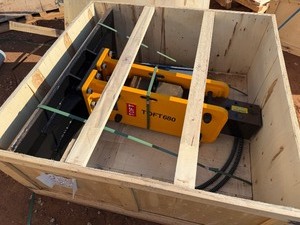 lot 4009 image: Unused TOFT Hydraulic Skid Steer Hammer (TOFT680)