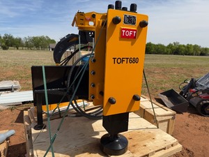 lot 4011 image: Unused TOFT Post Driver for Skid Steer (TOFT680)