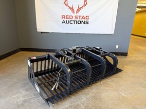 lot 4187 image: Unused JCT 84 in Skid Steer Rock Grapple Bucket