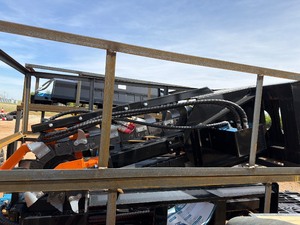 lot 4257 image: Unused Mower King Skid Steer Trencher