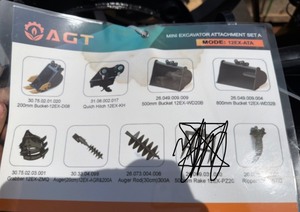 lot 4260 image: Unused AGT Mini Excavator Attachment Set