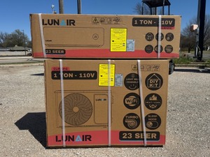 lot 4293 image: Unused Lunair 1 Ton Mini Split AC 23 SEER (CLN121C)