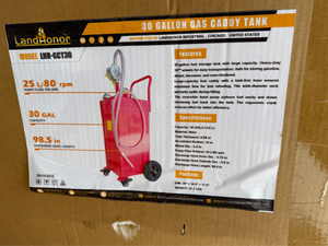 lot 4381 image: Unused Landhonor 30 Gallon Gas Caddy Tank (LHR-GCT30)