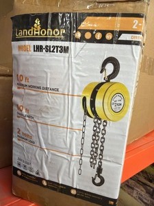 lot 4383 image: Unused Landhonor 2-Ton Lift Hand Chain Hoist (LHR-SL2T3M)