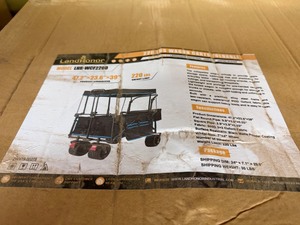 lot 4413 image: Unused Landhonor 220 Lbs Foldable Wagon Cart (LHR-WCF220D)