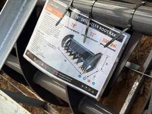 lot 4140 image: Unused Arteer 78 in Skid Steer Root Rake (RR-78W)