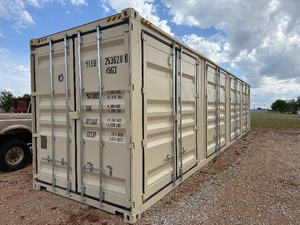lot 4155 image: Unused 40ft High Cube Multi-Door Storage Container