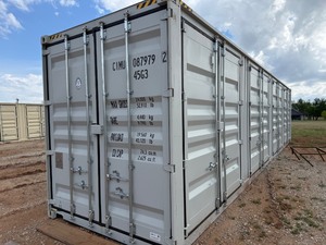 lot 4290 image: Unused 40ft High Cube Multi-Door Storage Container