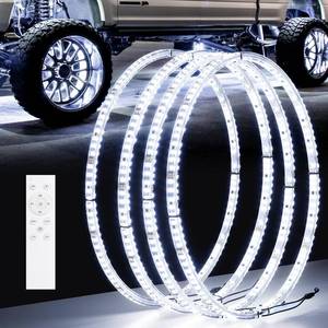 $150 Ehaho 15.5" Wheel Lights, IP68, Double Row, Remote, 4pcs