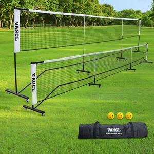 $190 Pro Pickleball Net with Wheels, 22ft Net System, Aluminum Frame