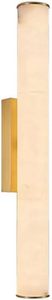 lot 2354 image: $120 Spanish Marble Wall Sconces - Alabaster Copper Indoor Sconce