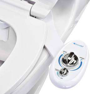 lot 2355 image: $50 Brondell Left-Hand Bidet Attachment SouthSpa Dual Nozzle - LH-12