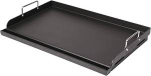 lot 2356 image: $90 Utheer 25x16 Preseasoned Cast Iron Griddle for GasCharcoal