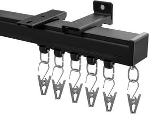 lot 2382 image: $58 Curtain Track CeilingWall Mount, Heavy-Duty Sliding Track 9-12ft