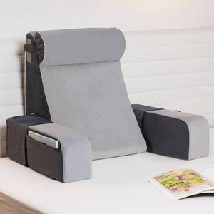 lot 2397 image: $48 Vekkia 21 Reading Pillow - 60  Ergonomic Back, Removable Cover