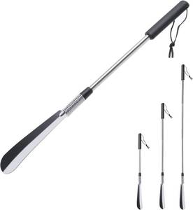lot 2410 image: Fanwer Extendable Shoe Horn 16-31in Stainless Telescopic