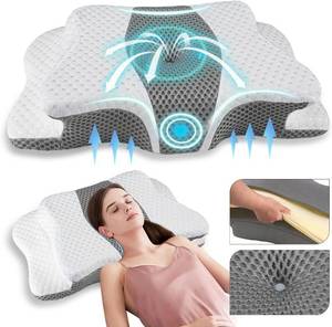 lot 2424 image: Pain Relief Cervical Pillow for Neck Support Memory Foam