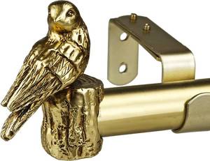 lot 2428 image: 1-18in Curtain Rod with Bird Finials, 36-72in Telescoping, 1 Pack