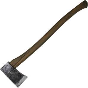lot 2490 image: $46 Heros Edge 27 Realistic Foam Felling Axe Toy LARP Cosplay Weapon