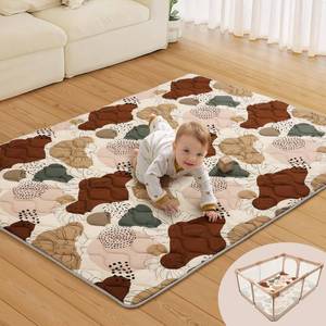lot 2499 image: Blissful Diary Baby Play Mats 72x48 Inch Extra Thick Foam
