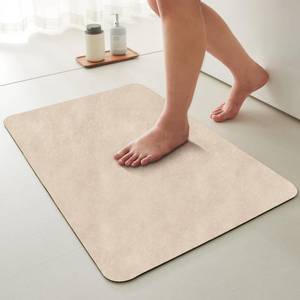 lot 2519 image: $54 Quick-Dry Bathroom Mat Non-Slip Washable Thin Bath Floor Mat 36x48