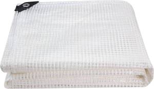 lot 2522 image: Clear Greenhouse Heavy-Duty Tarp 14 Mil, Waterproof UV-Resistant