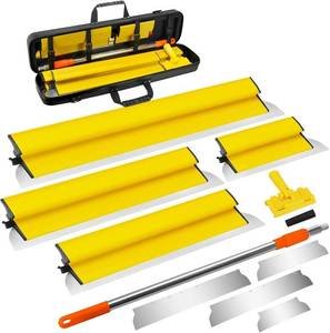 lot 2544 image: $78 Drywall Skimming Blade Set, Extension Handle, 10162432 Blades