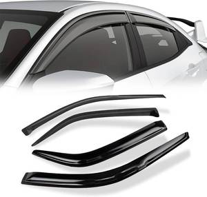 lot 2547 image: Honda Civic 1992-1995 4-Door Rain Guards, Smoke Tape-On Visors