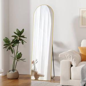 lot 2553 image: $66 Full Length Mirror 58x16 in, 3-in-1 WallStandLean Al Frame