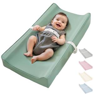 lot 2574 image: Vegan Leather Waterproof Baby Changing Pad Wipeable, Extra Thick