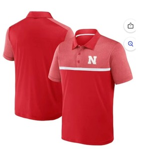 lot 2584 image: Huskers CSA apparel NCAA short sleeve polo size X large