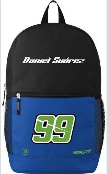lot 1287 image: FOCO NASCAR&nbspDaniel Surez&nbspBig Logo Colorblock Backpack