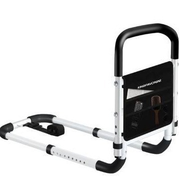 lot 1456 image: KingPavonini Bed Rails for Elderly Adults Safety - Adjustable Bed Cane with Non-Slip Ergonomic Handle and Storage Pocket, Bed Railings for Seniors (similar to the picture)