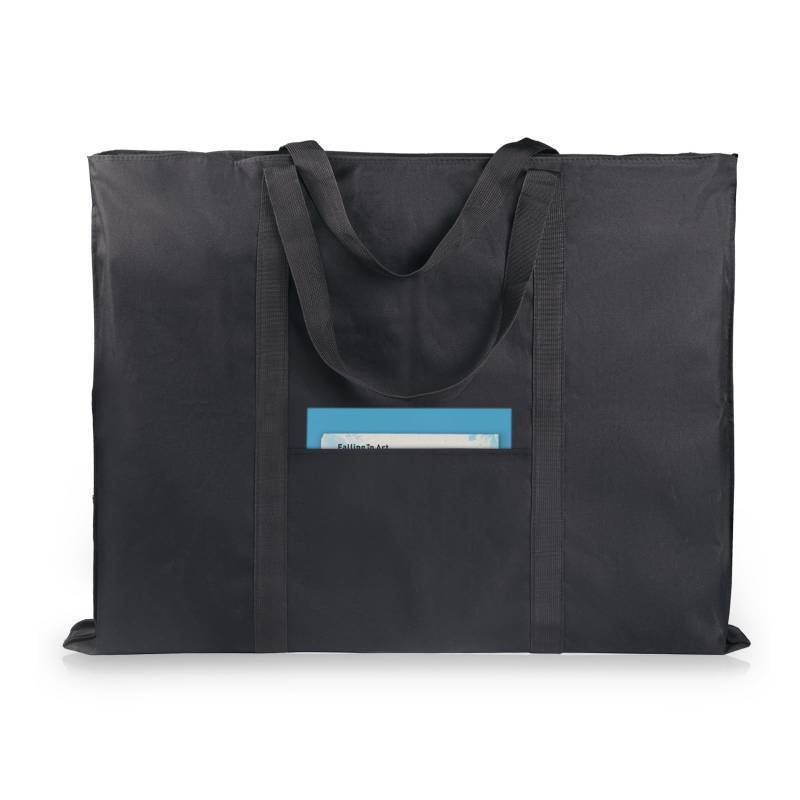 lot 1578 image: JJRING Dacron Light Weight Art Portfolio Bag, 22 x 28.5 for 20 x 26 Artworks, Black Carrying Storage Case for Poster, Sketching, and Drawing