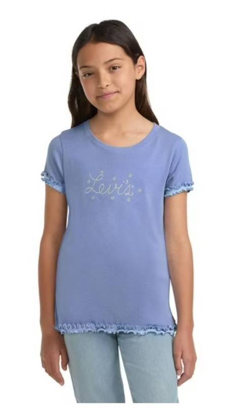 lot 5403 image: Levis Girls Lettuce Trim Tee Shirt Small 66x