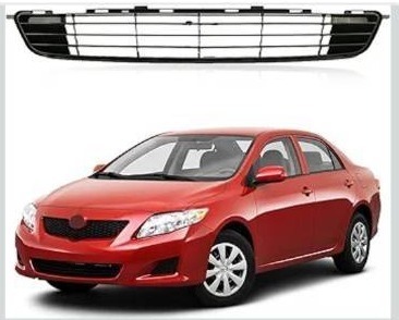 lot 8098 image: Kspeed Front Bumper Upper Grille for 2014 2015 2016 Toyota Corolla S,ABS Gloss Black Upper Grill Replace for 5310002570 TO1200365