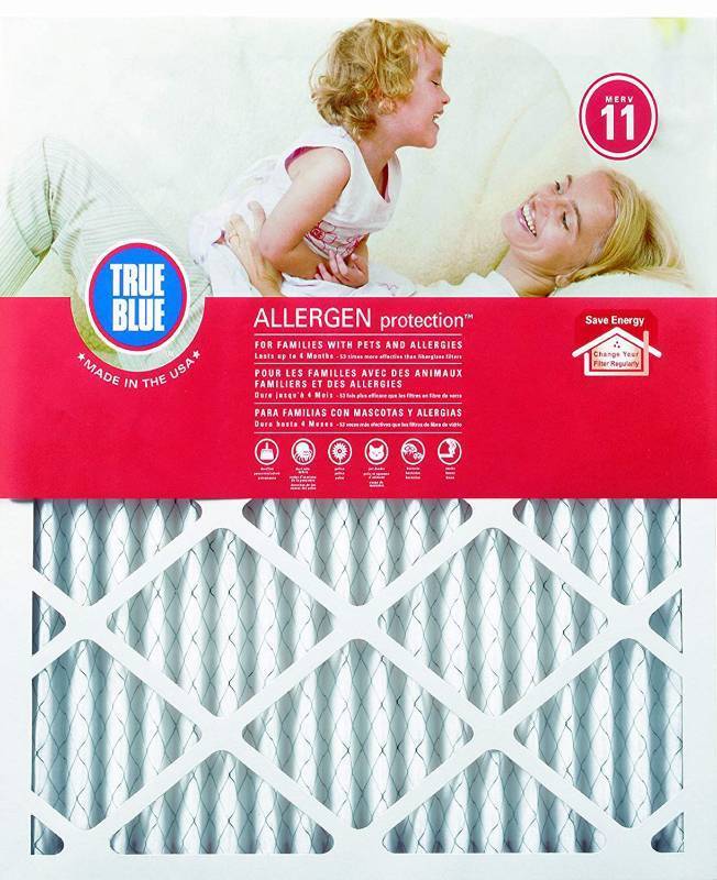 lot 8108 image: True Blue Allergen 25x25x1 Air Filter , MERV 11, (Pack of 4)