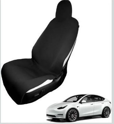 lot 8199 image: Tesla Model 3Y Seat Cover - Protects Your Teslas Seats - Sweat, Pet, and Spill Protector - Waterproof &amp Durable Front Seat Cover, 1 Black Tesla Seat Cover