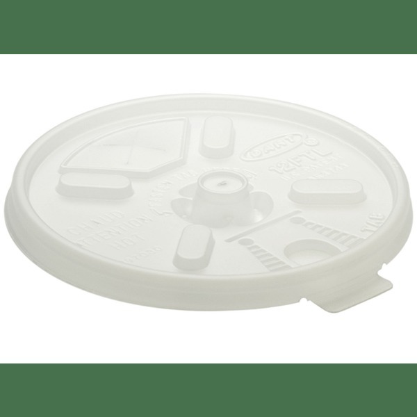 lot 9398 image: DART Liftn Lock Lids 10-14oz Cups Translucent 100Sleeve 10 SleevesCarton 12FTLS 1000 lids