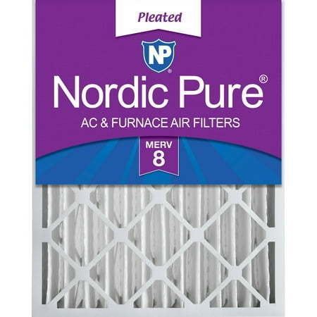 lot 9803 image: Nordic Pure 16x25x4 (3 58) Pleated MERV 8 Air Filter 1 Pack