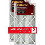 lot 8324 image: Filtrete Air Filter  MPR 1000  MERV 11  Micro Allergen Defense 3-Month Pleated 1-Inch Air Filters  2 Filters&nbsp (14 x 24 x 1)