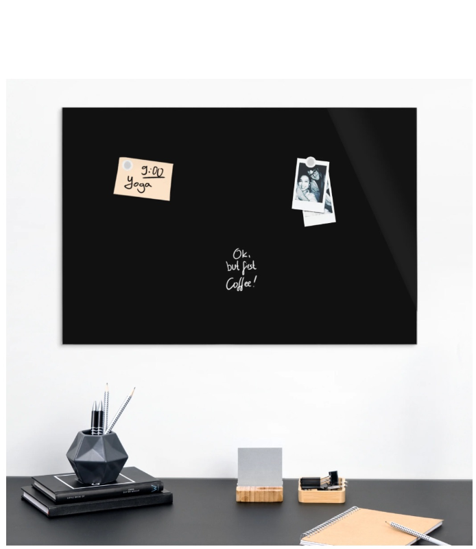 lot 4651091 image: Navaris Magnetic Glass Whiteboard - Retail $45