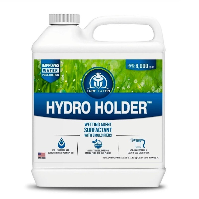 lot 3565153 image: Turf Titan Hydro Holder Effective Wetting Agent for Healthier Lawn and Garden, 32 oz - Retail $35