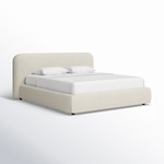 Bella Upholstered Platform Bed KING - Retail: $1,749